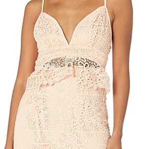 Guess *PEACH* Mini dress lace detail and cutout